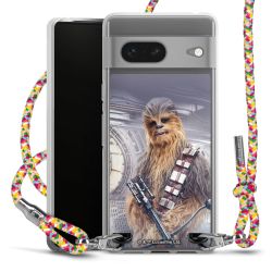 New Carry Case Transparent Stoff colourful/silber