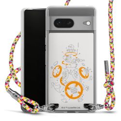 New Carry Case Transparent Stoff colourful/silber