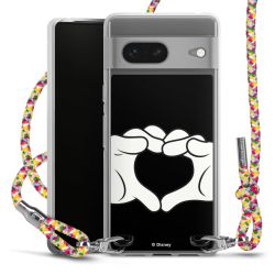 New Carry Case Transparent Stoff colourful/silber