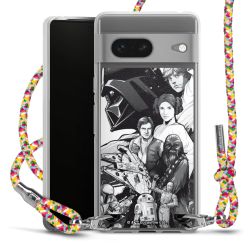 New Carry Case Transparent Stoff colourful/silber