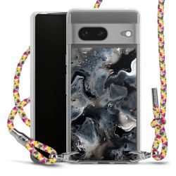 New Carry Case Transparent Stoff colourful/silber