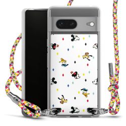 New Carry Case Transparent Stoff colourful/silber