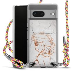 New Carry Case Transparent Stoff colourful/silber