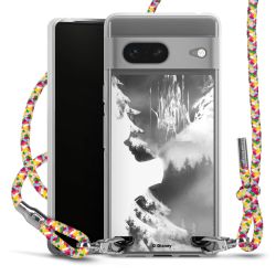 New Carry Case Transparent Stoff colourful/silber