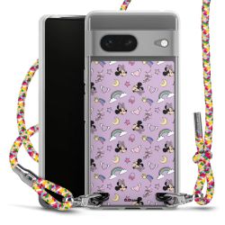 New Carry Case Transparent Stoff colourful/silber