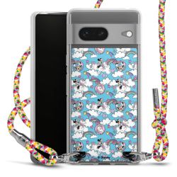 New Carry Case Transparent Stoff colourful/silber