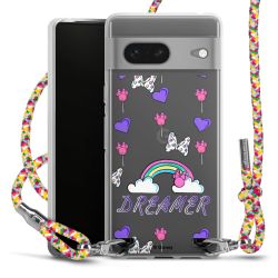 New Carry Case Transparent Stoff colourful/silber