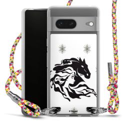 New Carry Case Transparent Stoff colourful/silber