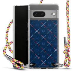 New Carry Case Transparent Stoff colourful/silber