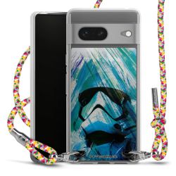 New Carry Case Transparent Stoff colourful/silber