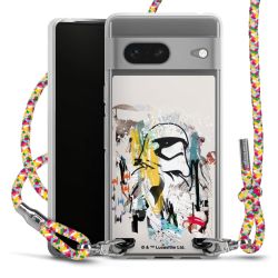 New Carry Case Transparent Stoff colourful/silber