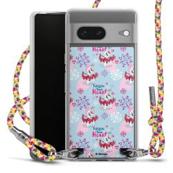 New Carry Case Transparent Stoff colourful/silber