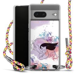 New Carry Case Transparent Stoff colourful/silber