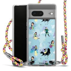 New Carry Case Transparent Stoff colourful/silber