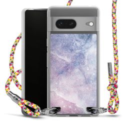 New Carry Case Transparent Stoff colourful/silber