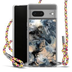 New Carry Case Transparent Stoff colourful/silber