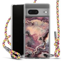 New Carry Case Transparent Stoff colourful/silber