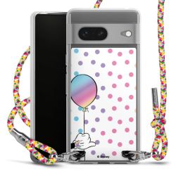 New Carry Case Transparent Stoff colourful/silber