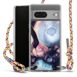 New Carry Case Transparent Stoff colourful/silber