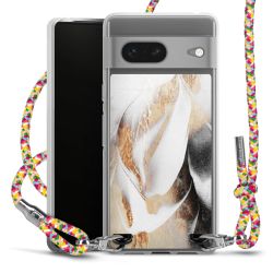 New Carry Case Transparent Stoff colourful/silber