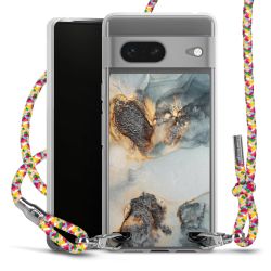 New Carry Case Transparent Stoff colourful/silber