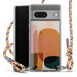 New Carry Case Transparent Stoff colourful/silber