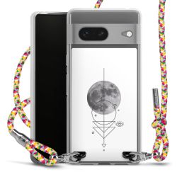 New Carry Case Transparent Stoff colourful/silber