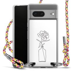 New Carry Case Transparent Stoff colourful/silber