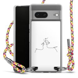 New Carry Case Transparent Stoff colourful/silber