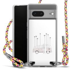 New Carry Case Transparent Stoff colourful/silber