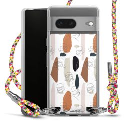 New Carry Case Transparent Stoff colourful/silber