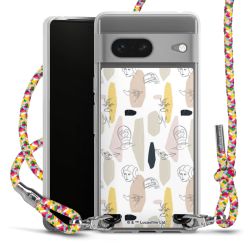 New Carry Case Transparent Stoff colourful/silber