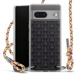 New Carry Case Transparent Stoff colourful/silber