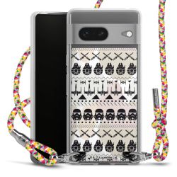 New Carry Case Transparent Stoff colourful/silber