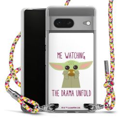 New Carry Case Transparent Stoff colourful/silber