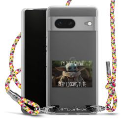 New Carry Case Transparent Stoff colourful/silber