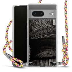 New Carry Case Transparent Stoff colourful/silber