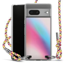 New Carry Case Transparent Stoff colourful/silber