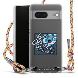 New Carry Case Transparent Stoff colourful/silber