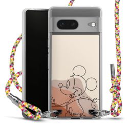 New Carry Case Transparent Stoff colourful/silber