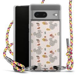 New Carry Case Transparent Stoff colourful/silber