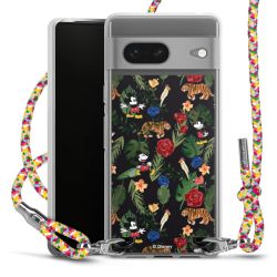 New Carry Case Transparent Stoff colourful/silber