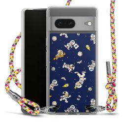 New Carry Case Transparent Stoff colourful/silber