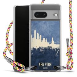 New Carry Case Transparent Stoff colourful/silber