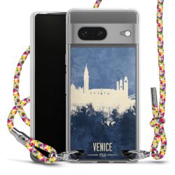 New Carry Case Transparent Stoff colourful/silber