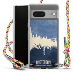 New Carry Case Transparent Stoff colourful/silber