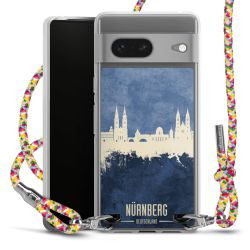 New Carry Case Transparent Stoff colourful/silber