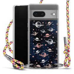 New Carry Case Transparent Stoff colourful/silber