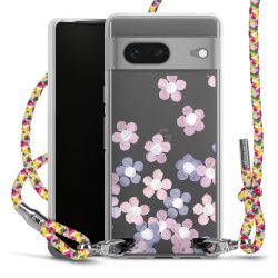 New Carry Case Transparent Stoff colourful/silber