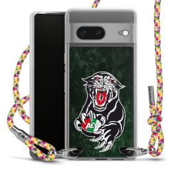 New Carry Case Transparent Stoff colourful/silber